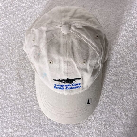 5/$25 Telegraph Cove British Columbia Beige Embroidered Adjustable Fit Ball Cap - Picture 7 of 14